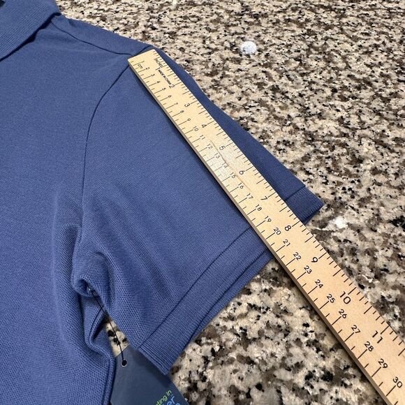 New U.S. Polo Assn. Size S NEW Men's Performance Pique Polo Shirt London Blue - Picture 10 of 10